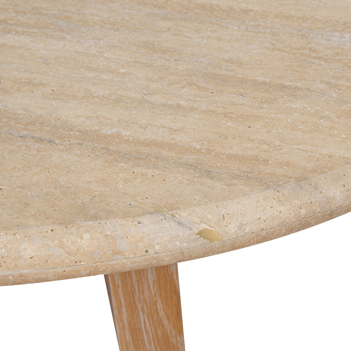 Stoneland 120cm Oval Travertine Coffee Table
