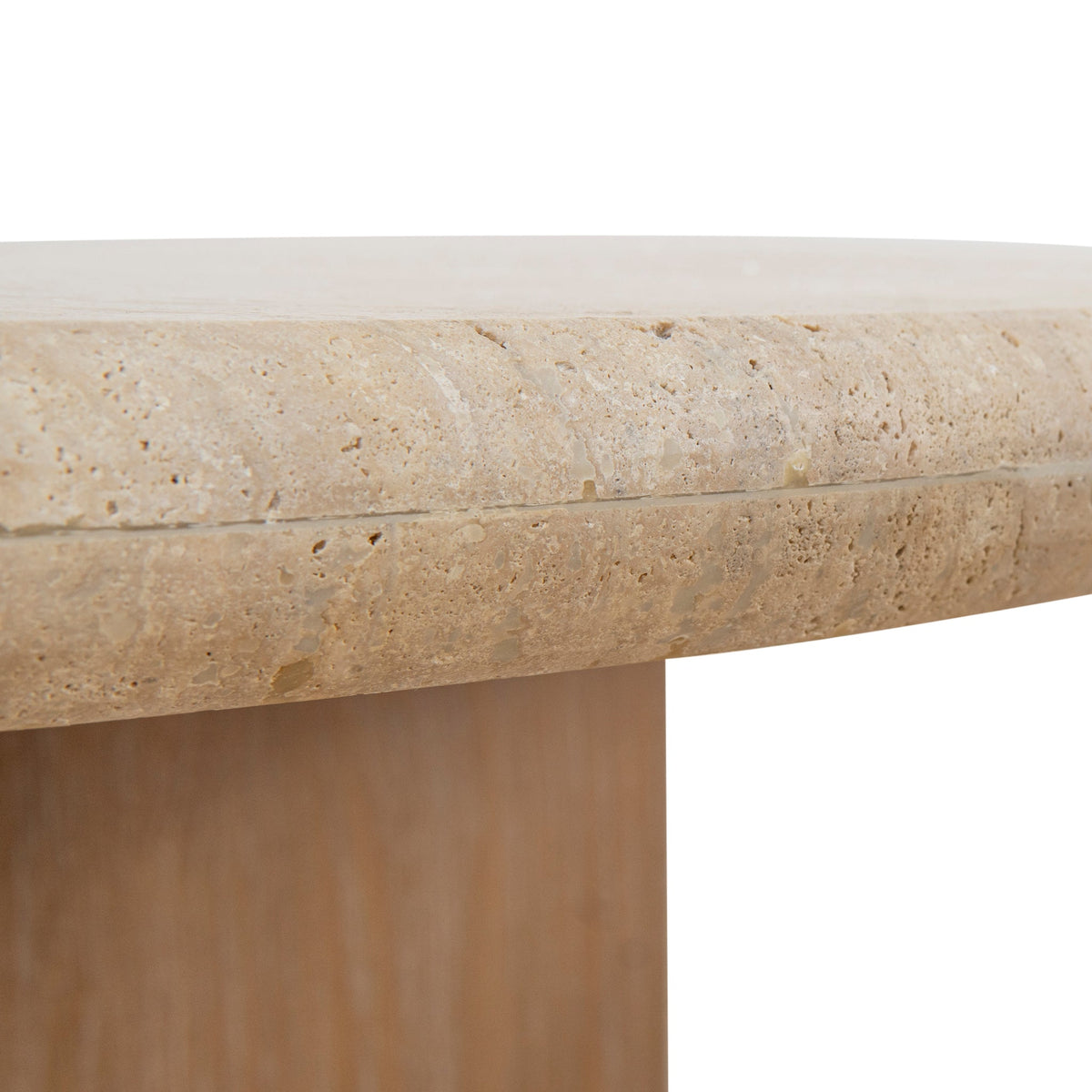 Stoneland 120cm Oval Travertine Coffee Table