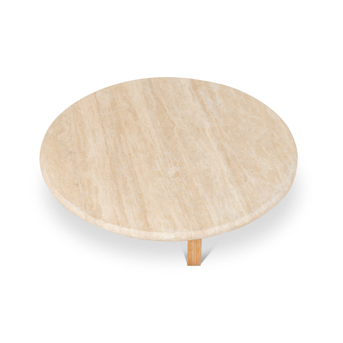 Thornvale 90cm Round Travertine Coffee Table