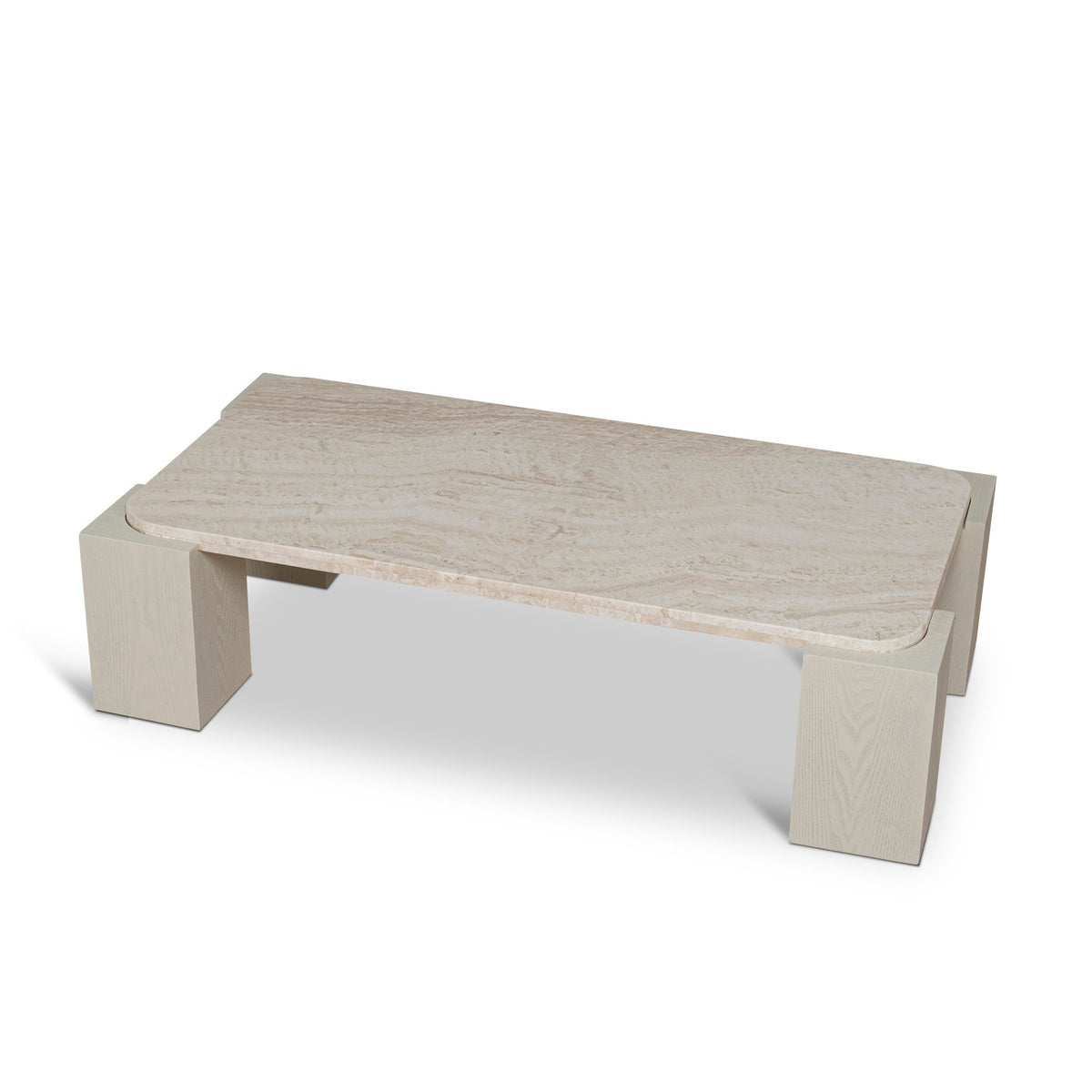 Stockland 126cm Travertine Coffee Table