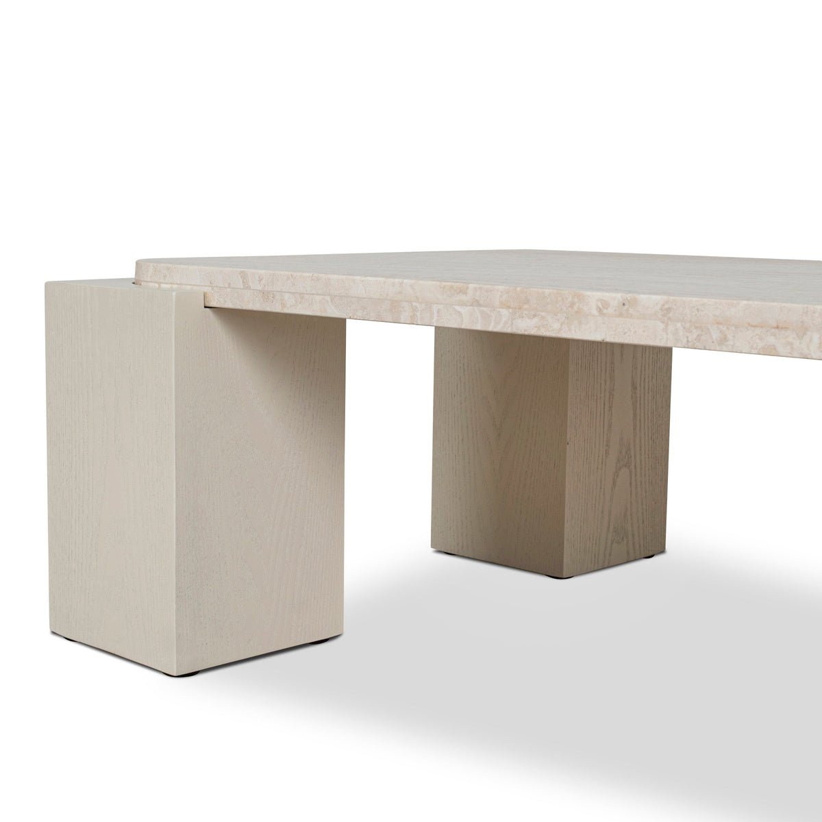 Stockland 126cm Travertine Coffee Table