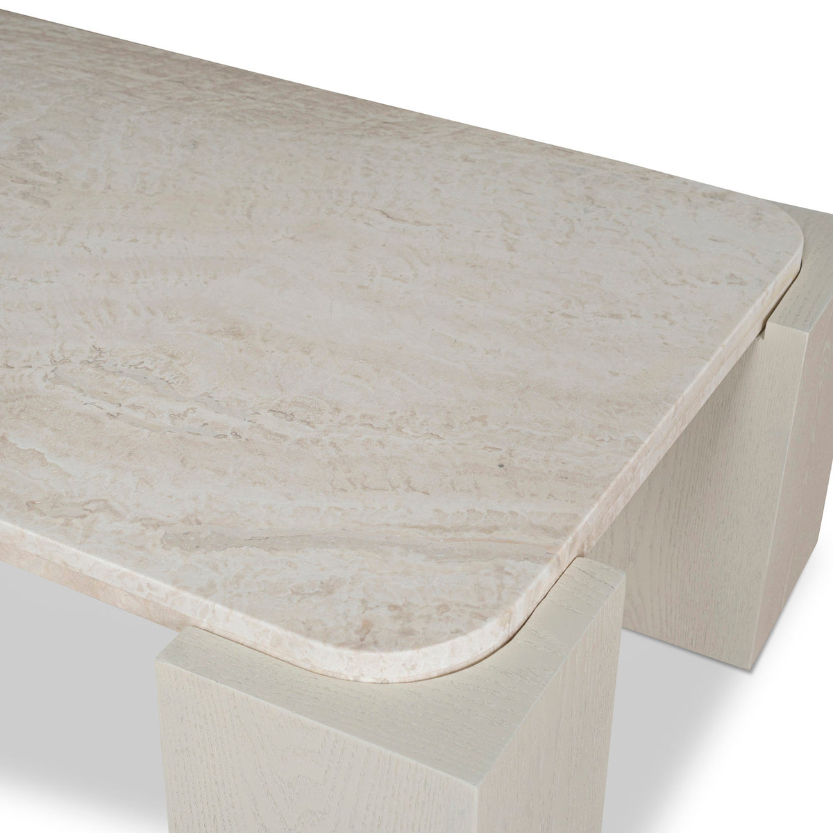 Stockland 126cm Travertine Coffee Table