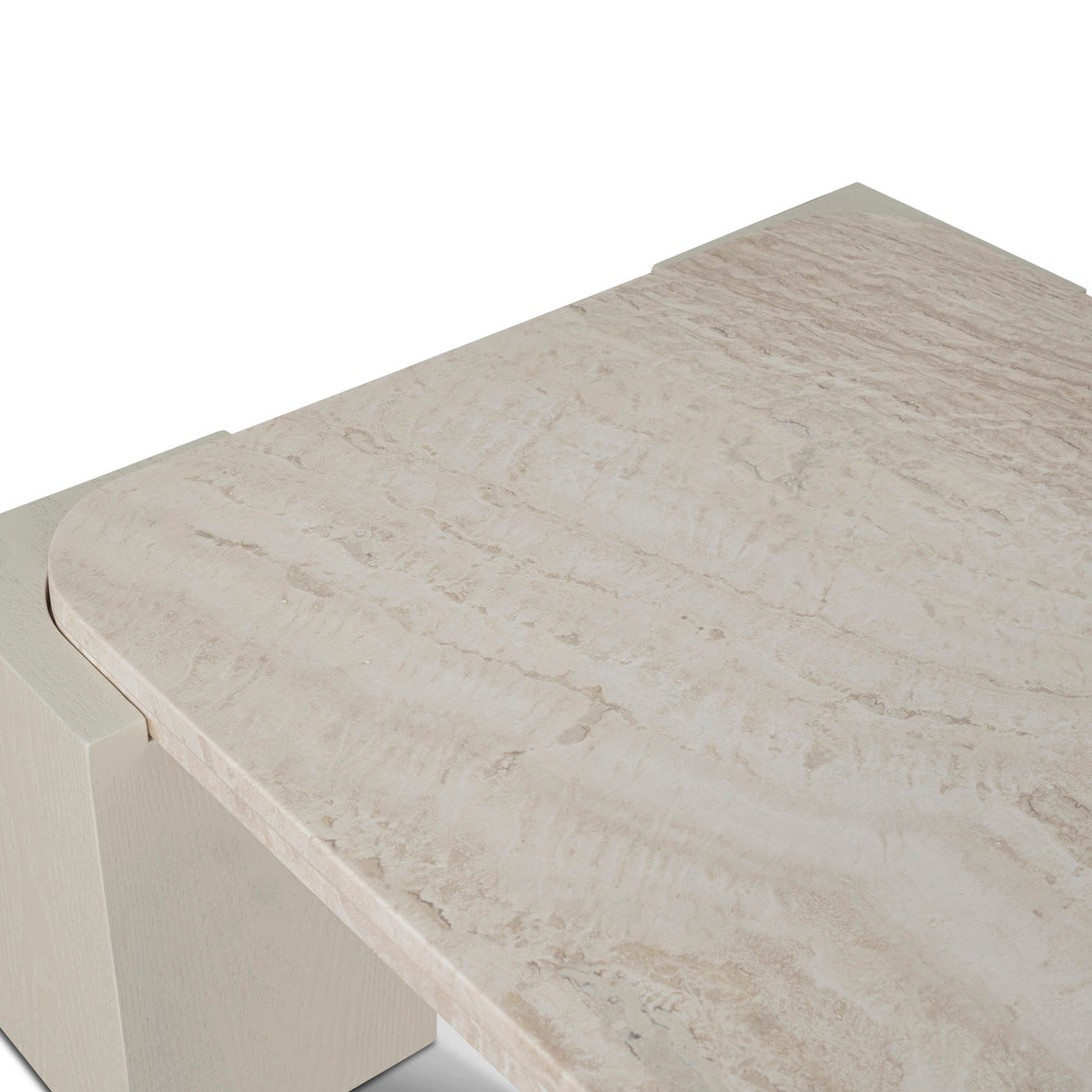 Stockland 126cm Travertine Coffee Table