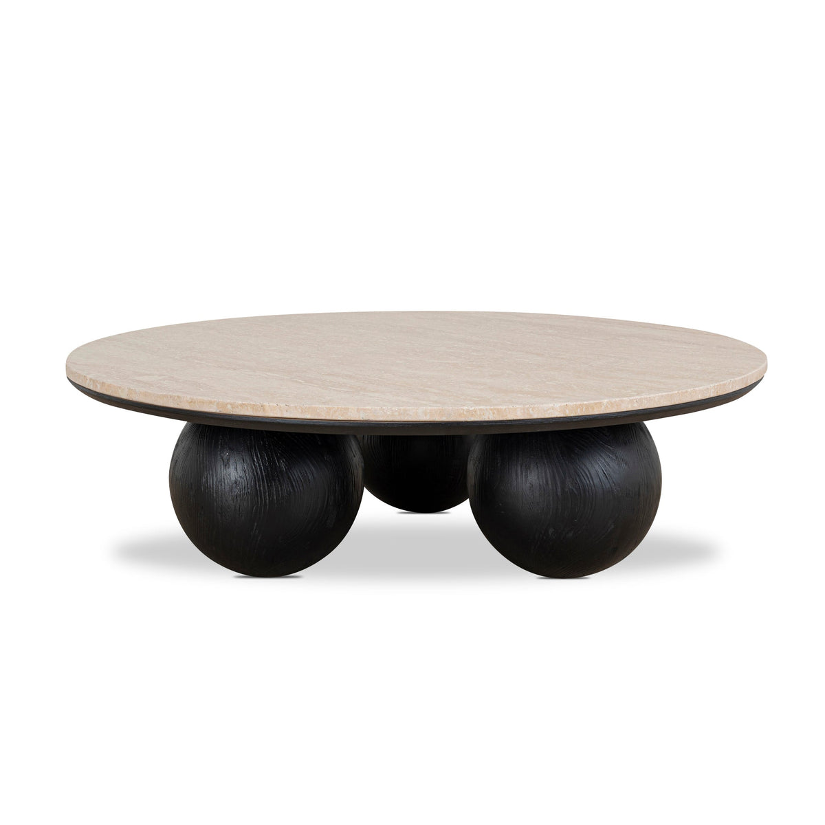 Ketteringham 100cm Round Travertine Coffee Table