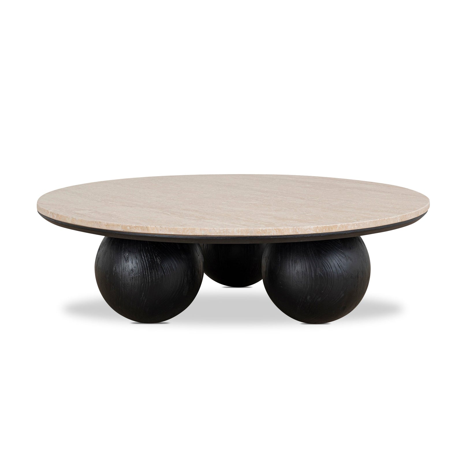 Ketteringham 100cm Round Travertine Coffee Table