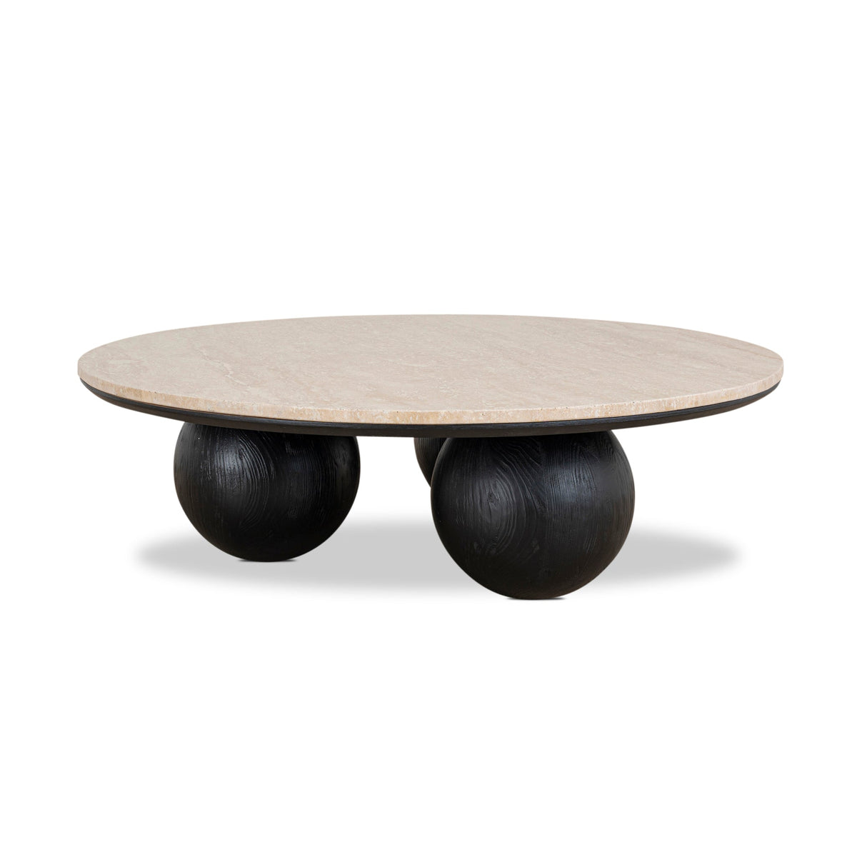Ketteringham 100cm Round Travertine Coffee Table