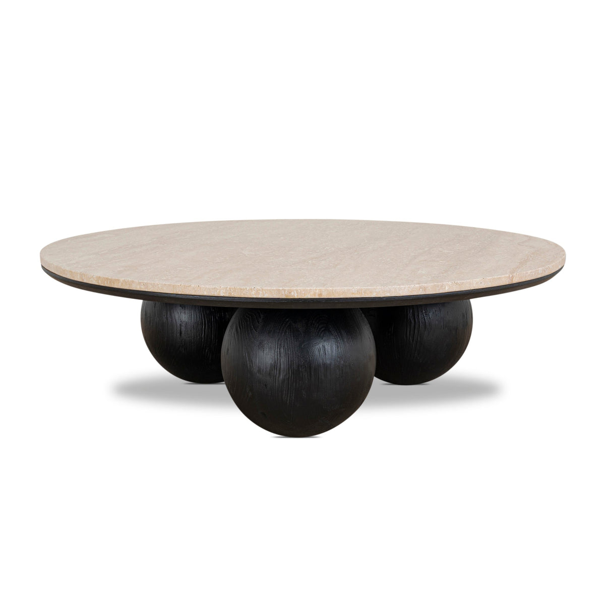 Ketteringham 100cm Round Travertine Coffee Table