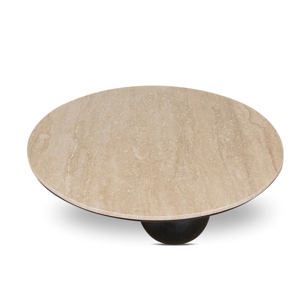 Ketteringham 100cm Round Travertine Coffee Table