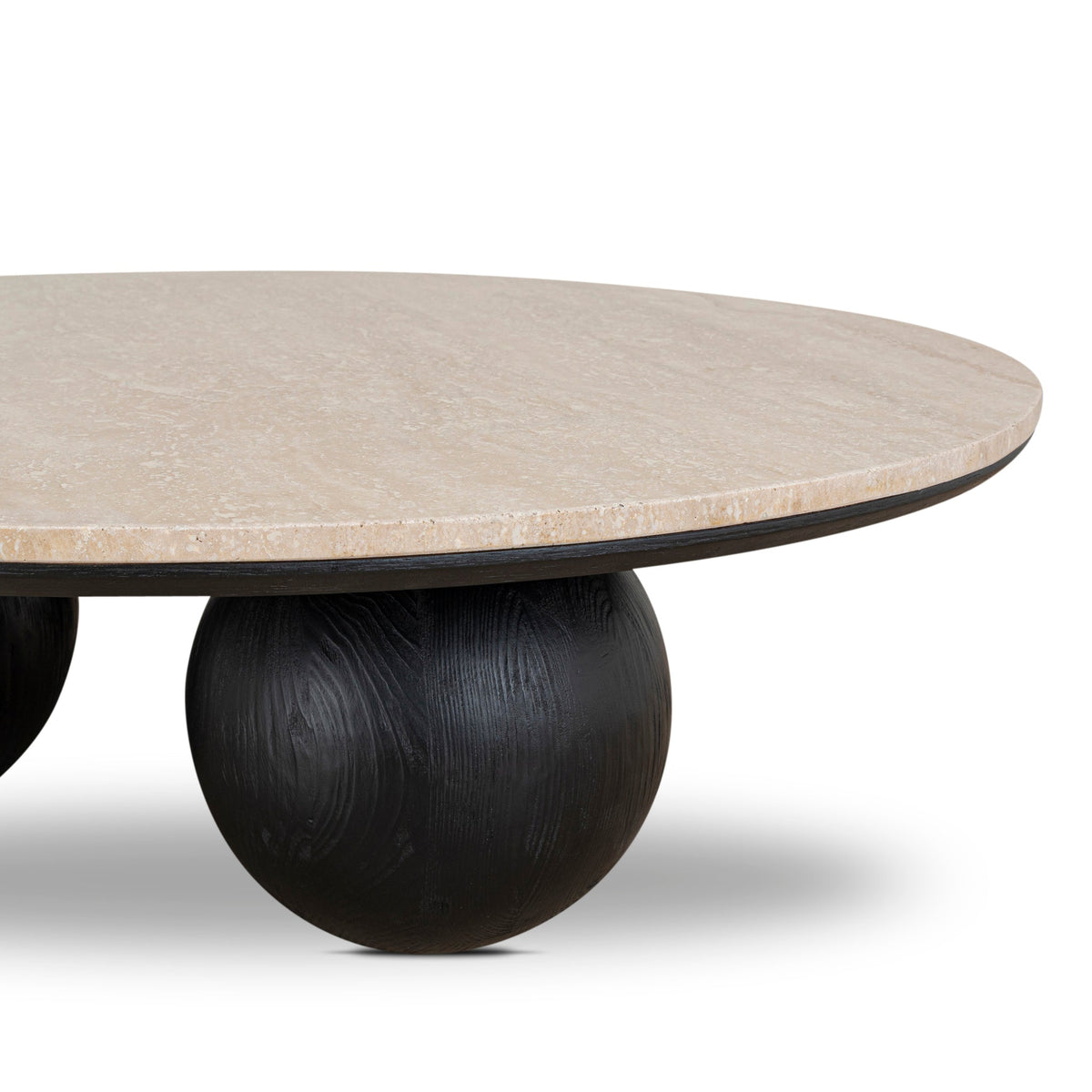 Ketteringham 100cm Round Travertine Coffee Table