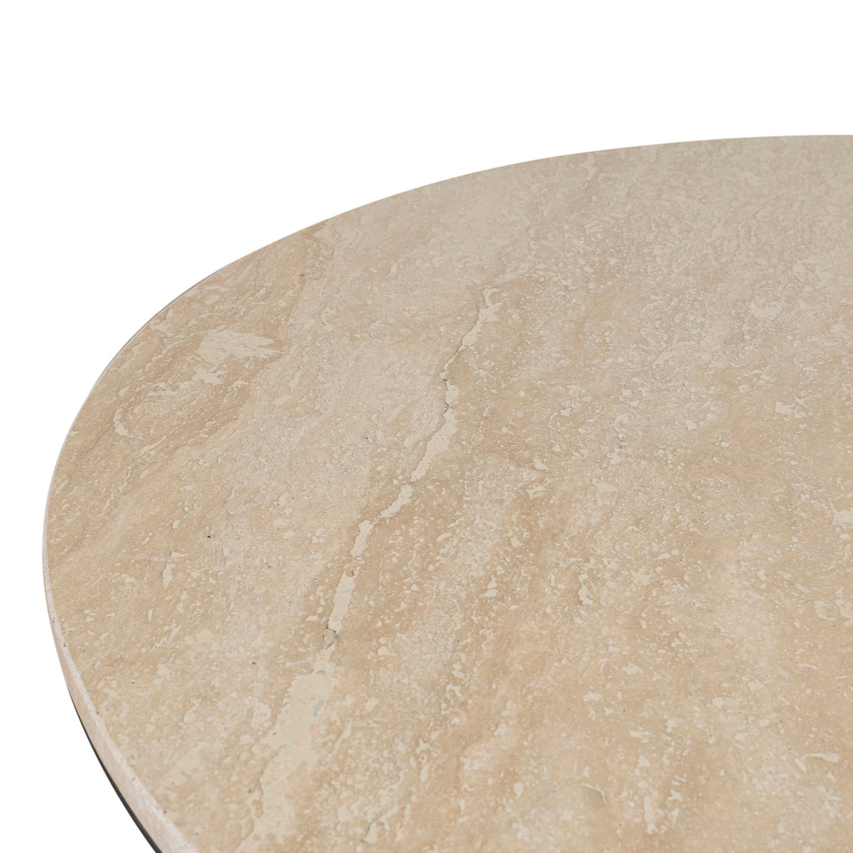 Ketteringham 100cm Round Travertine Coffee Table