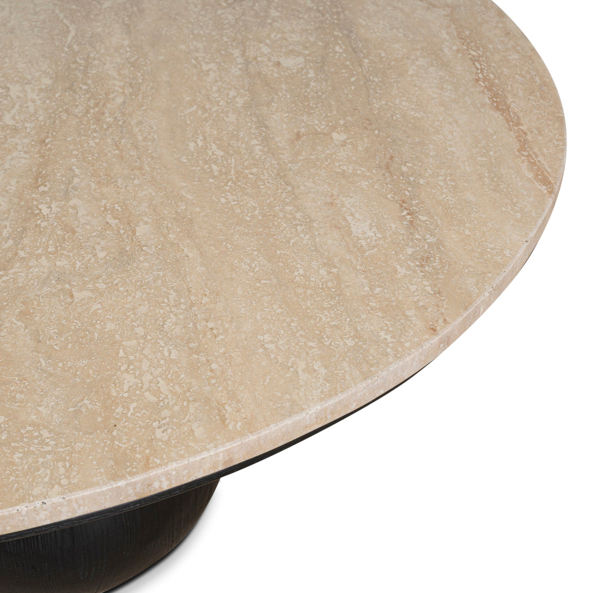 Ketteringham 100cm Round Travertine Coffee Table