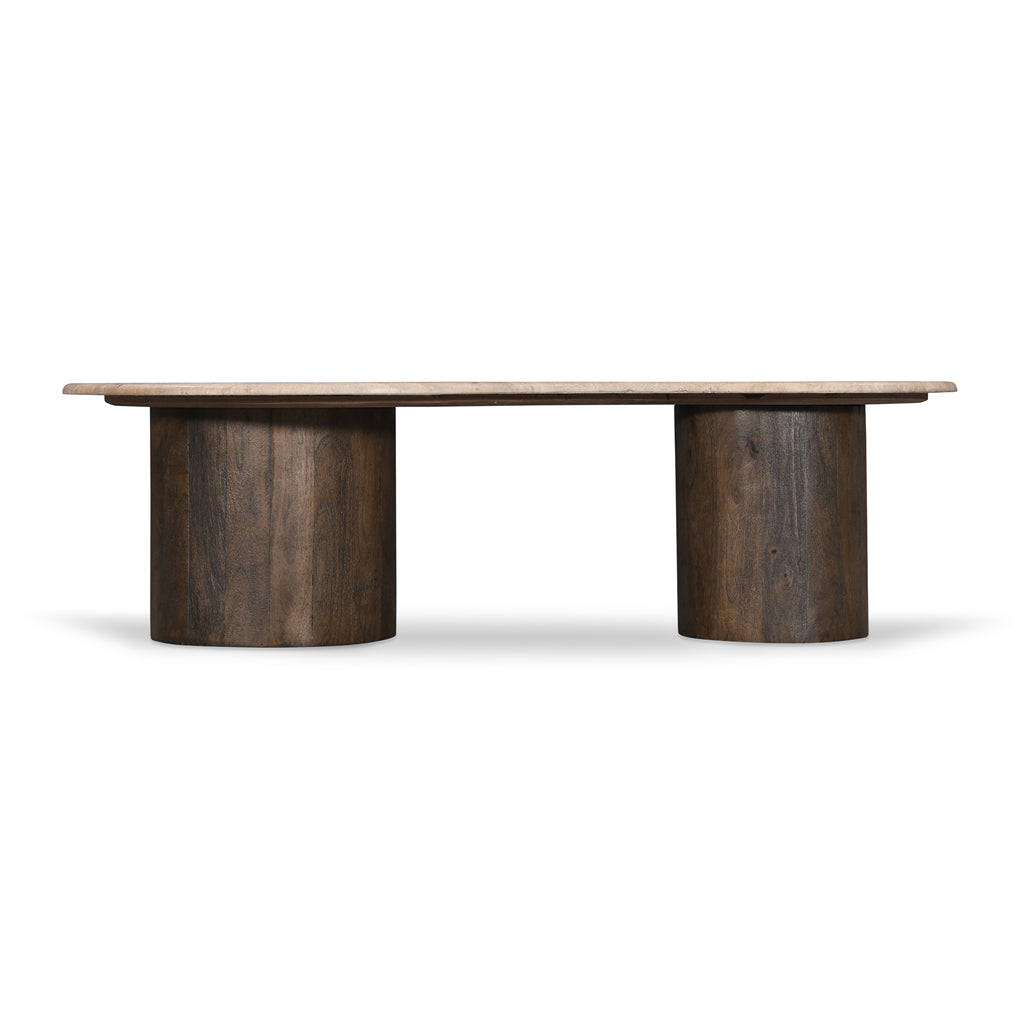 Saltash 120cm Travertine Coffee Table