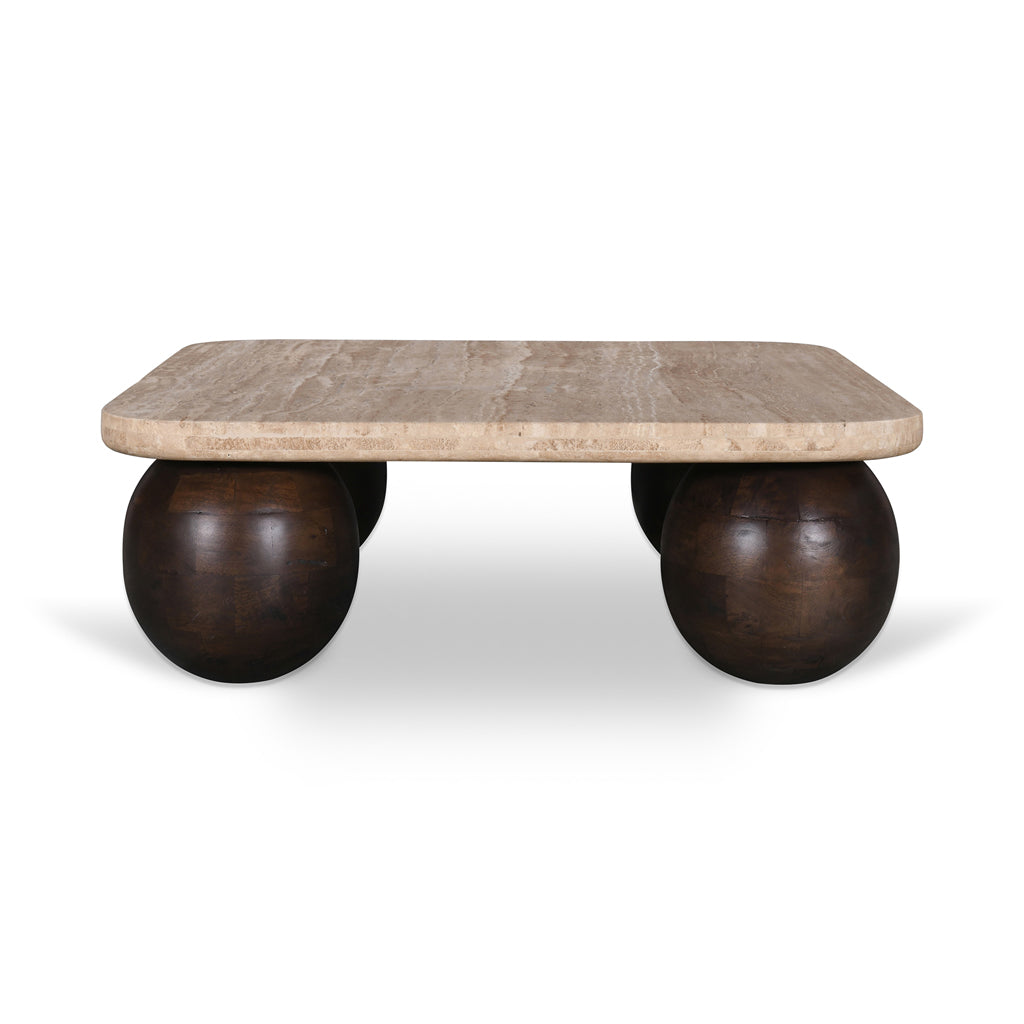Yewstone 90cm Travertine Coffee Table