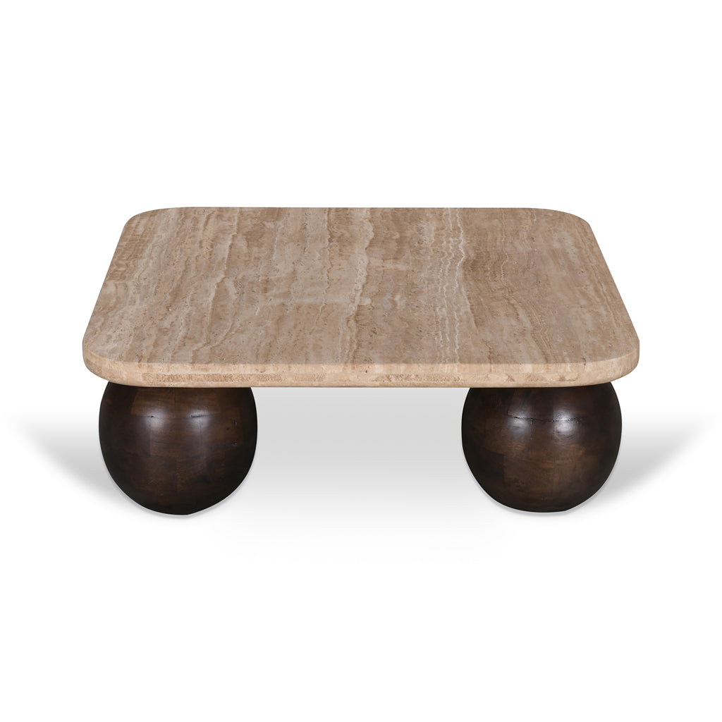 Yewstone 90cm Travertine Coffee Table