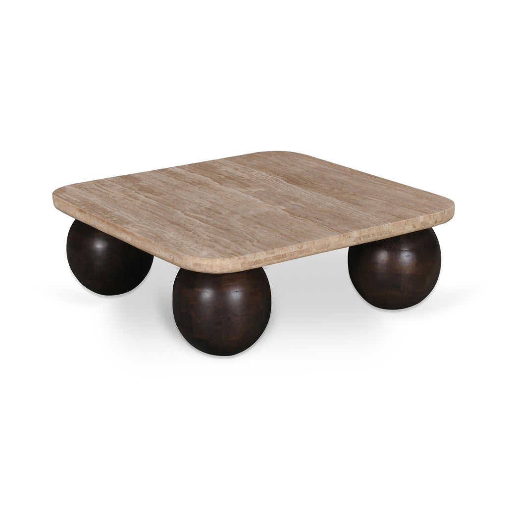 Yewstone 90cm Travertine Coffee Table