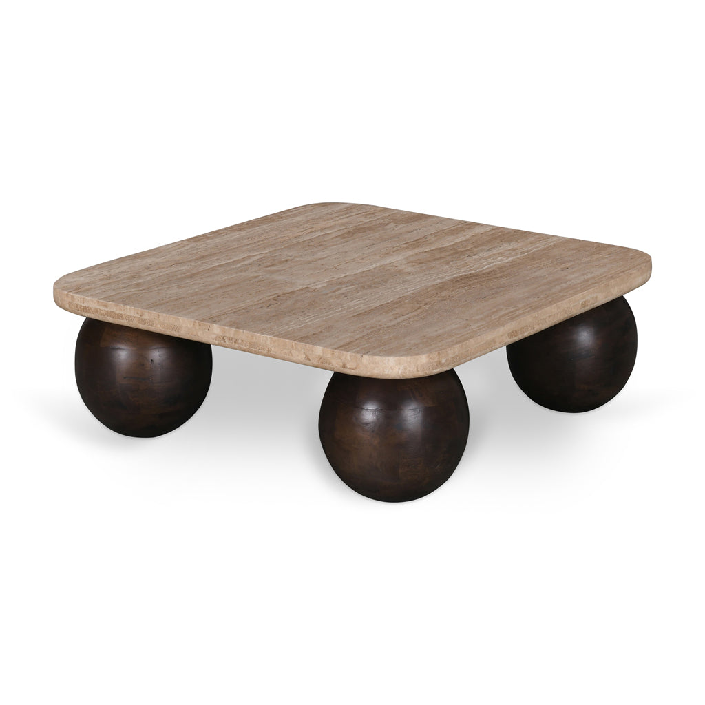 Yewstone 90cm Travertine Coffee Table