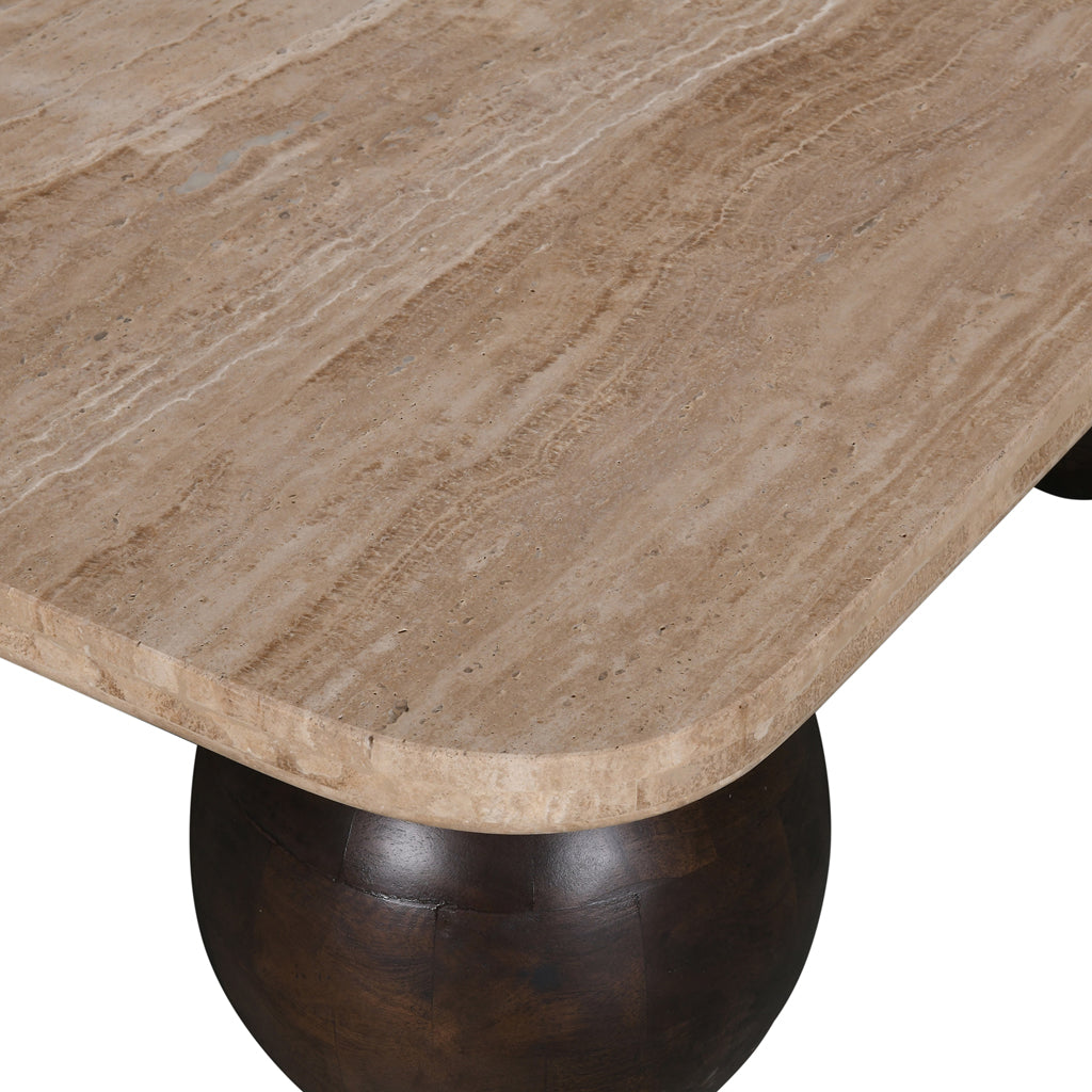 Yewstone 90cm Travertine Coffee Table