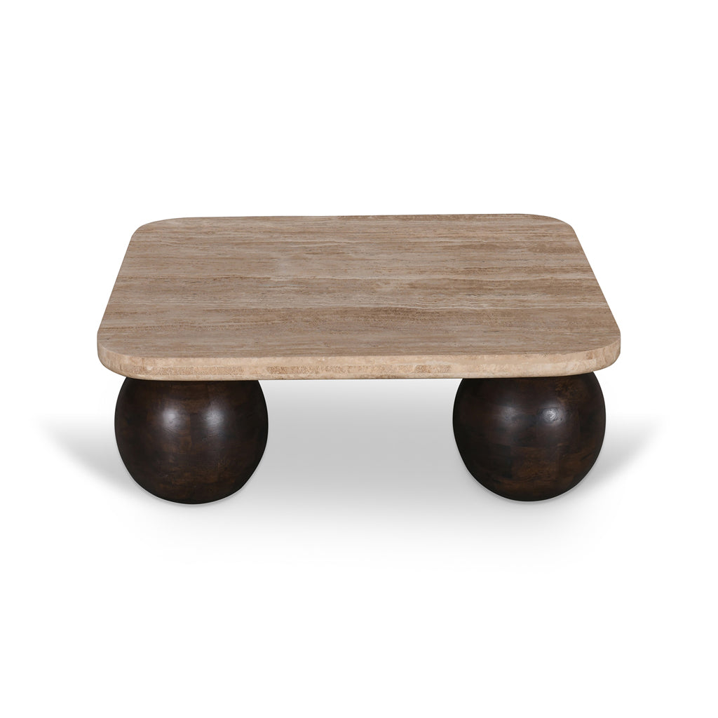 Yewstone 90cm Travertine Coffee Table