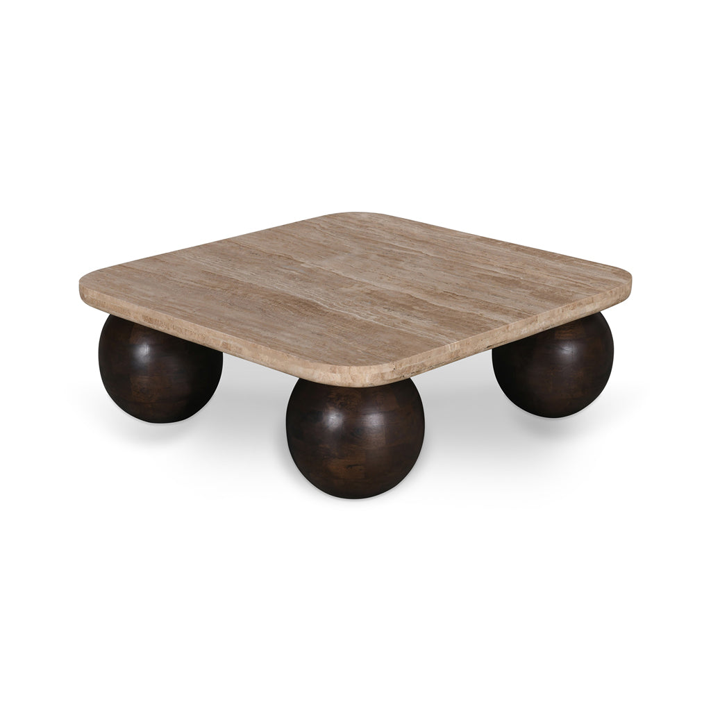 Yewstone 90cm Travertine Coffee Table