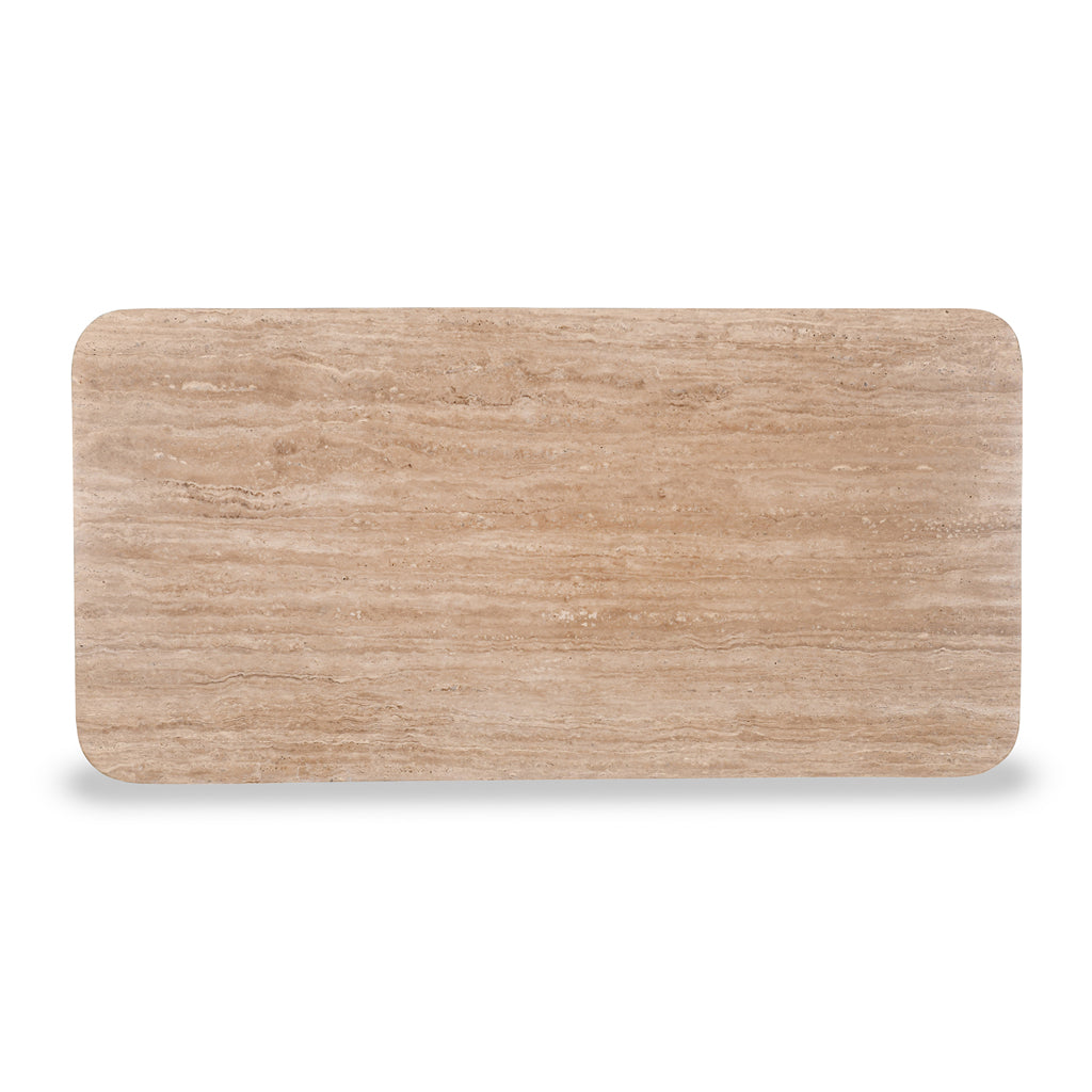 Keymer 120cm Travertine Coffee Table