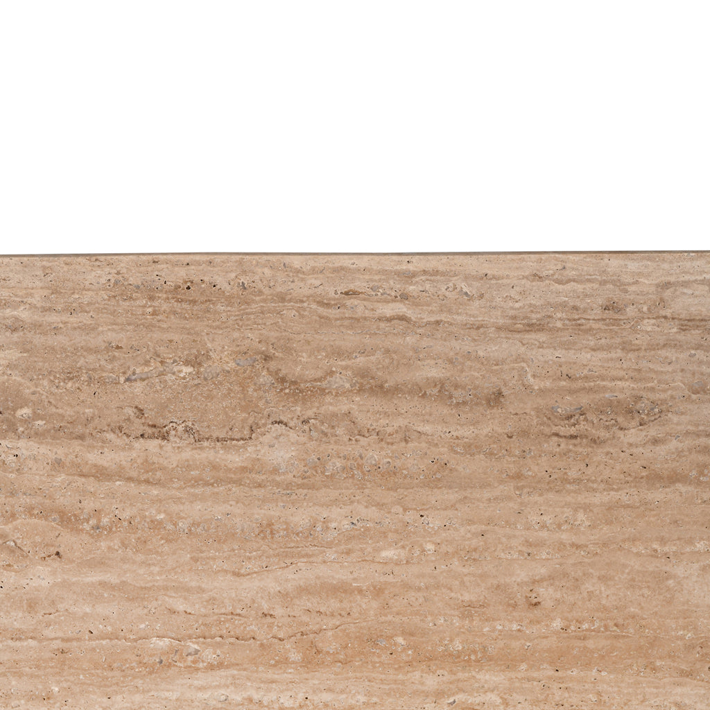 Keymer 120cm Travertine Coffee Table