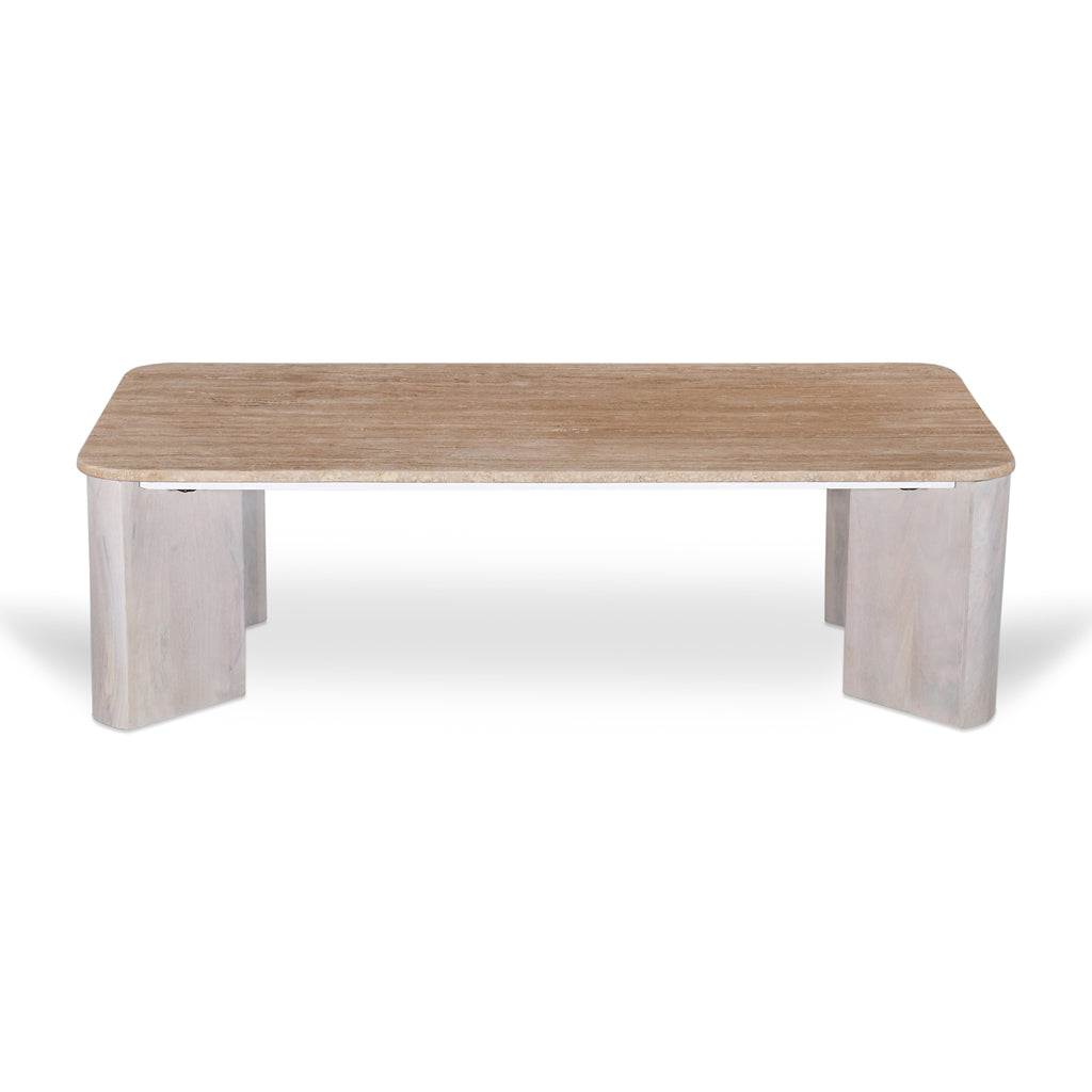 Keymer 120cm Travertine Coffee Table