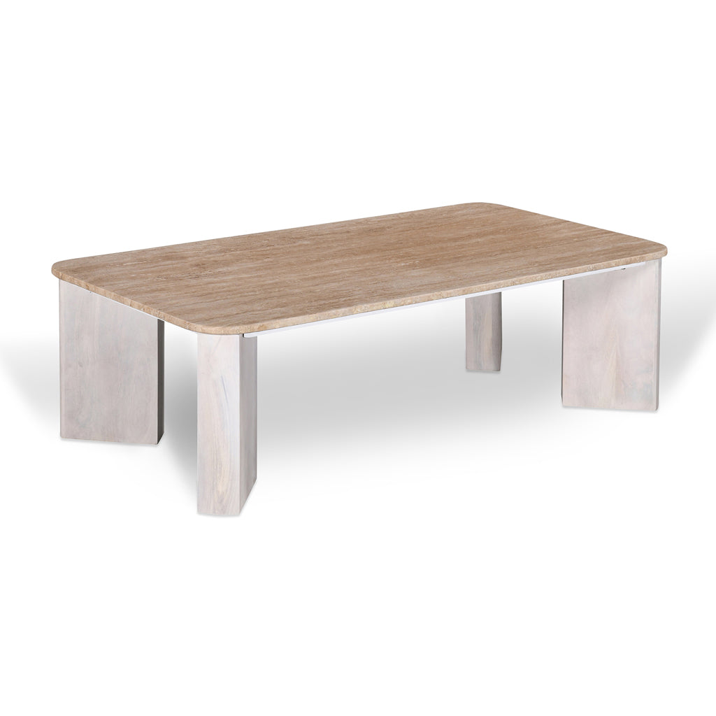 Keymer 120cm Travertine Coffee Table