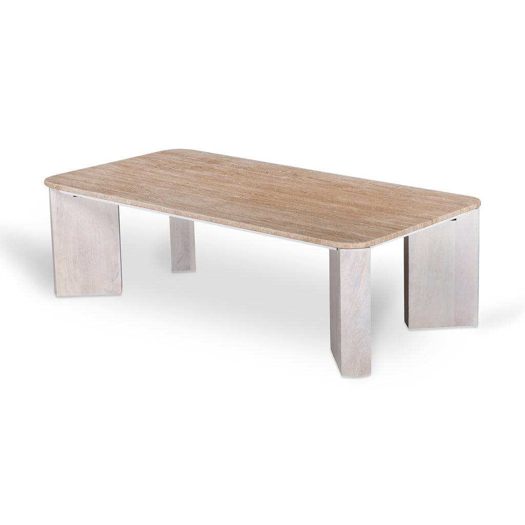 Keymer 120cm Travertine Coffee Table