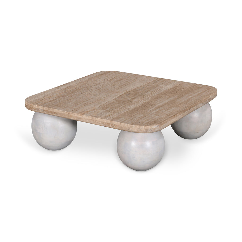 Yewstone 90cm Travertine Coffee Table