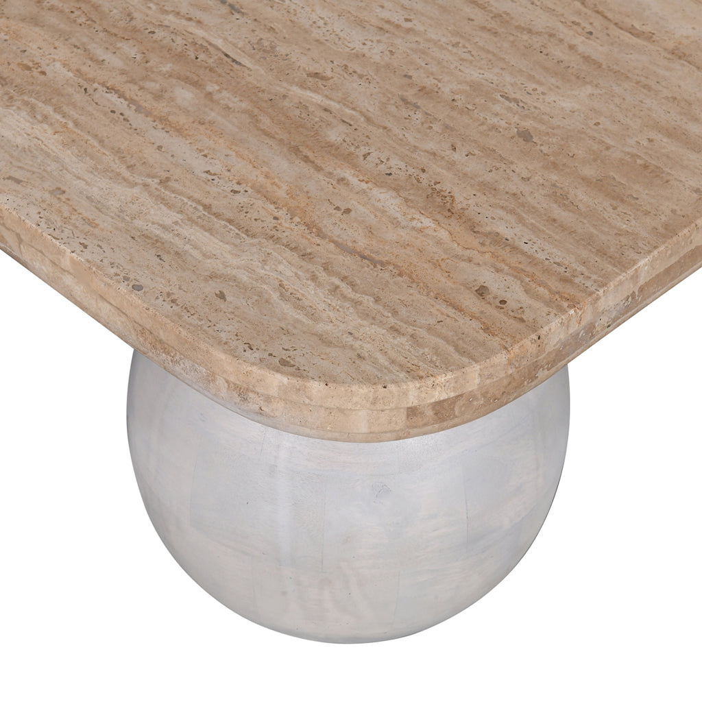 Yewstone 90cm Travertine Coffee Table