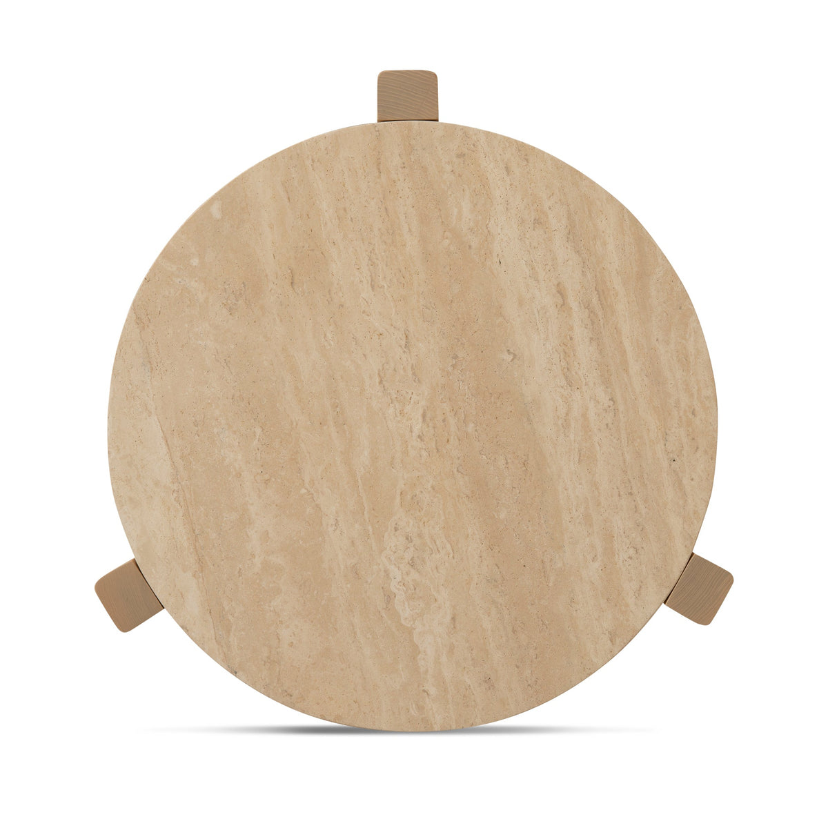 Marford Travertine Top Round Nested Table