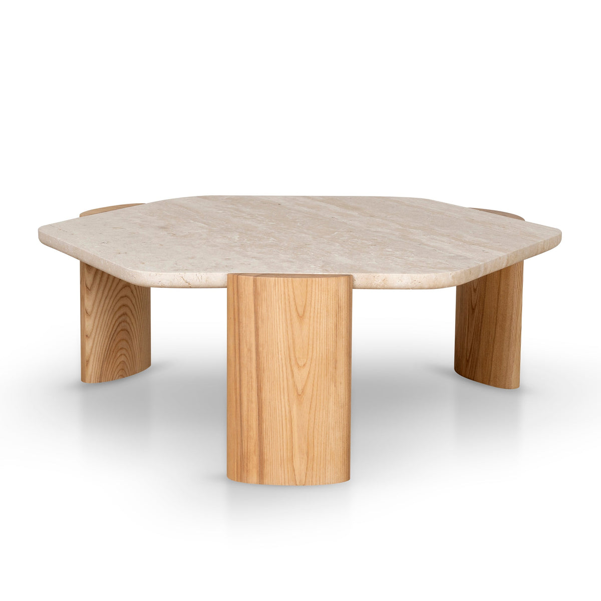 Ickenham 100cm Travertine Coffee Table
