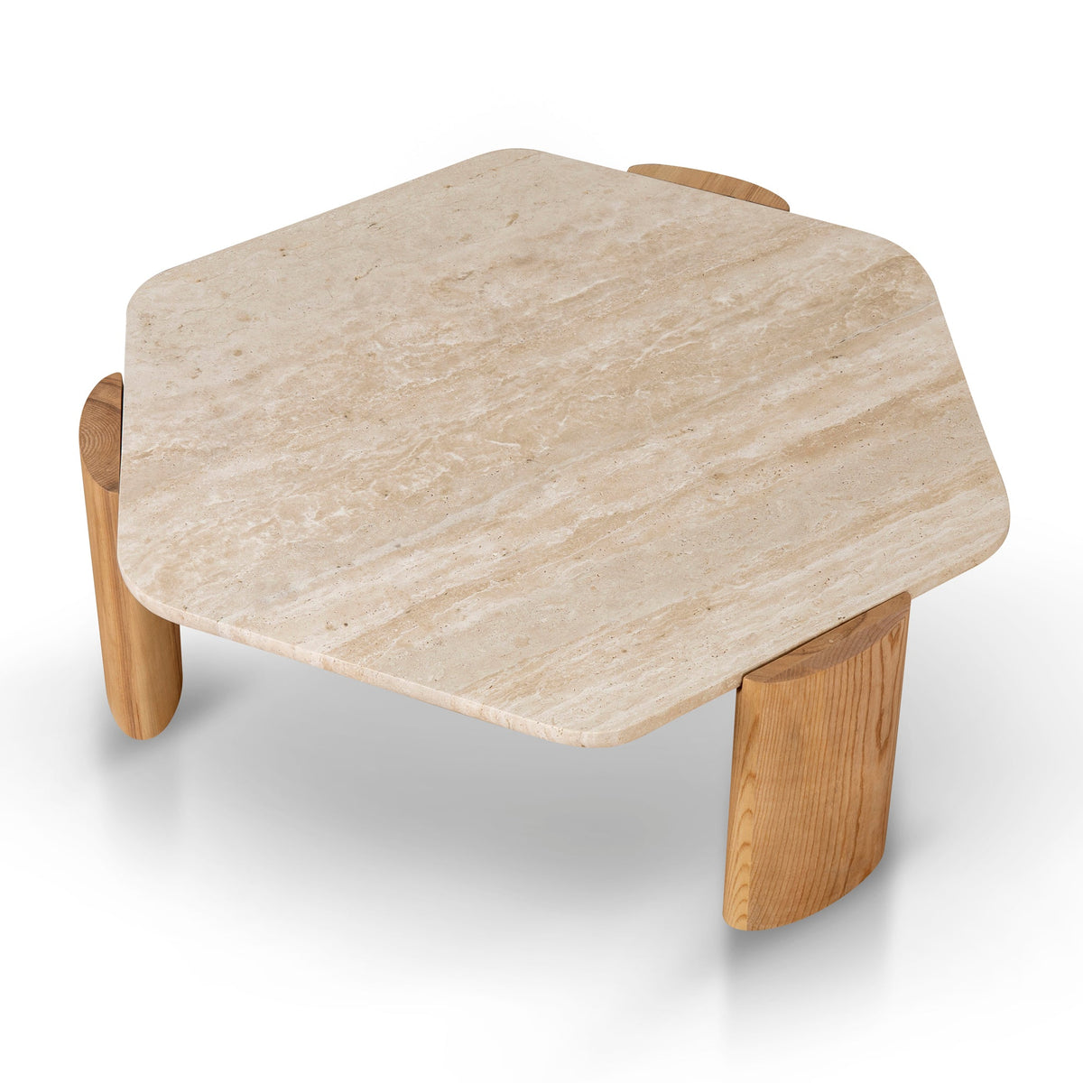 Ickenham 100cm Travertine Coffee Table