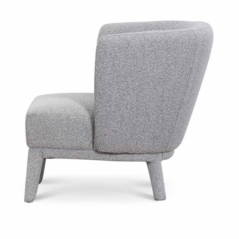 Caldwell Arm Chair Ash Grey Boucle Right Side
