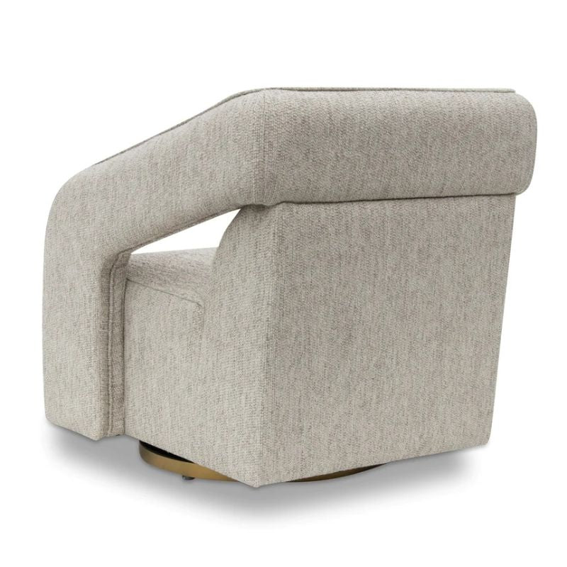 Cantrell Armchair Light Grey Right Back