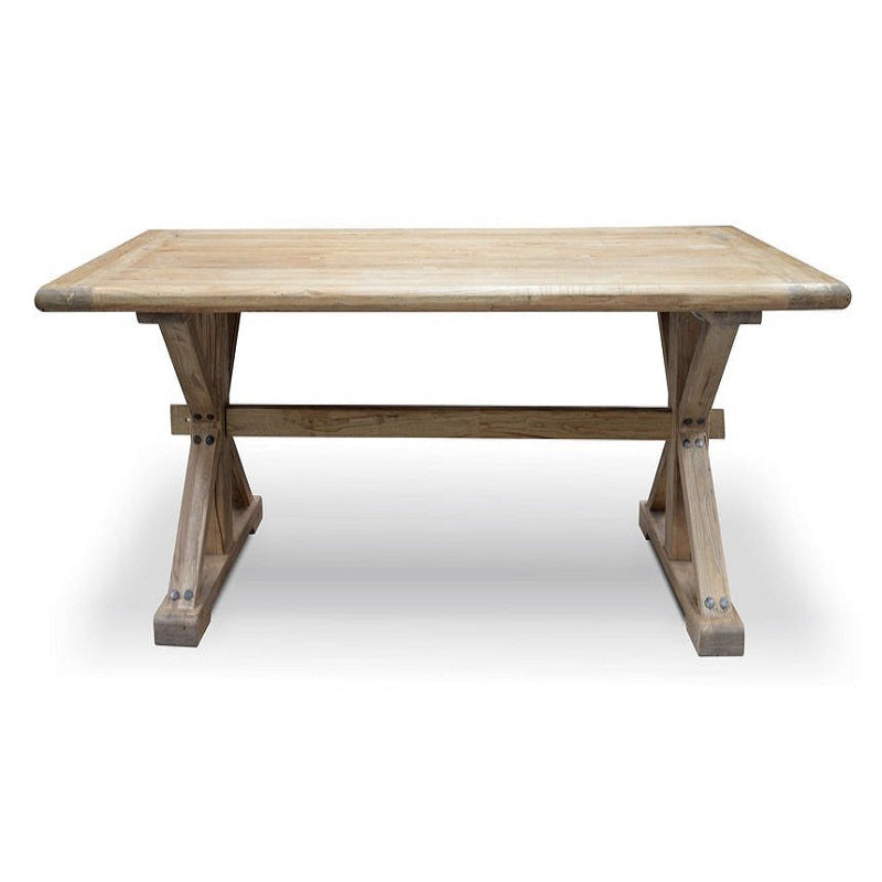Cedarland 198CM Dining Table Rustic Natural Front View