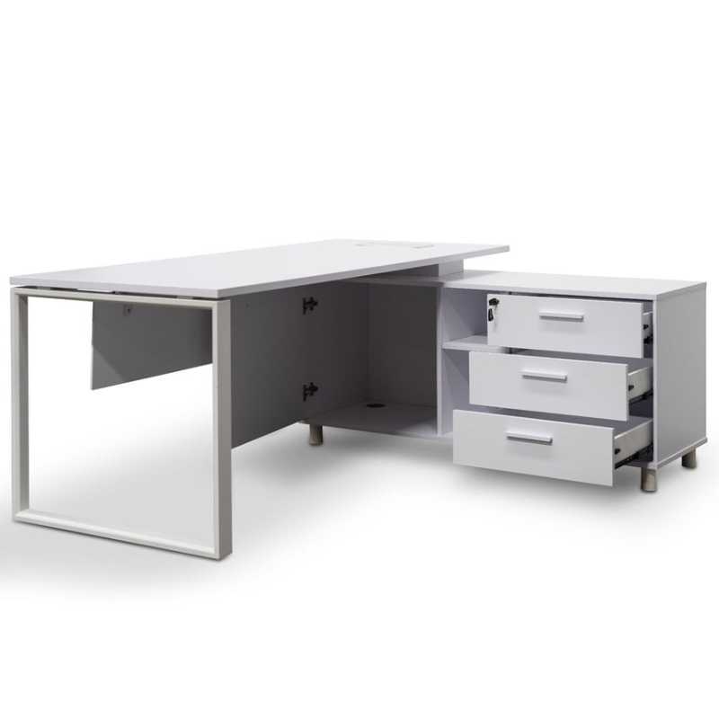 Cedarpoint 180CM Right Return Executive Office Desk White Front View