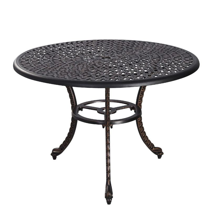 Chantal 100CM Cast Aluminium Dining Table Bronze