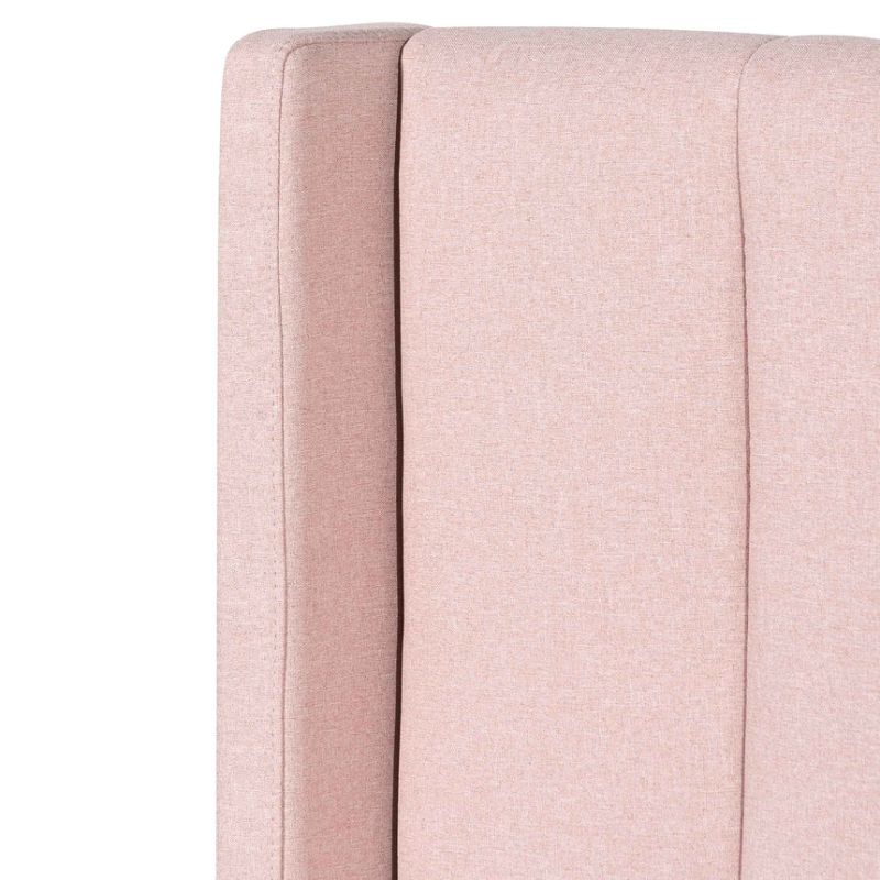 Chelsford Fabric King Bed Frame Blush Pink Close Top