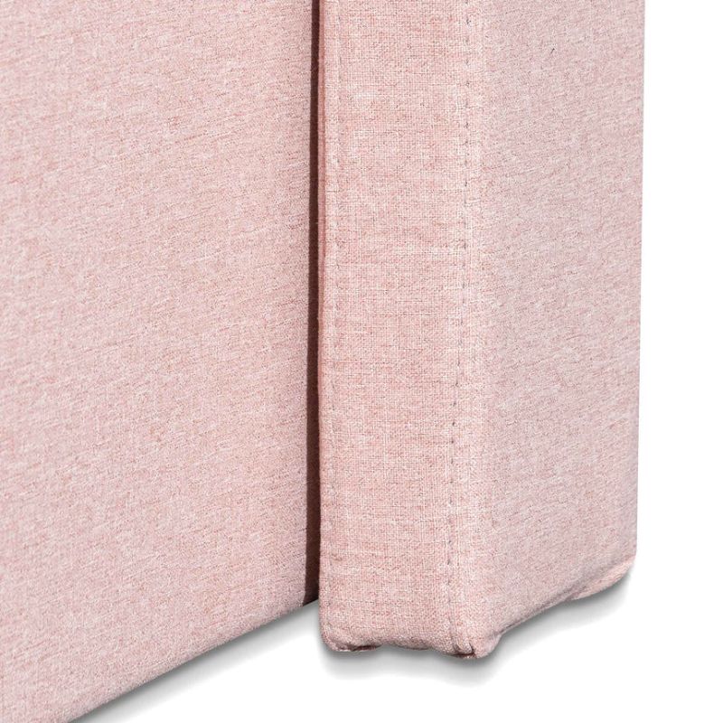 Chelsford Fabric King Bed Frame Blush Pink Foam