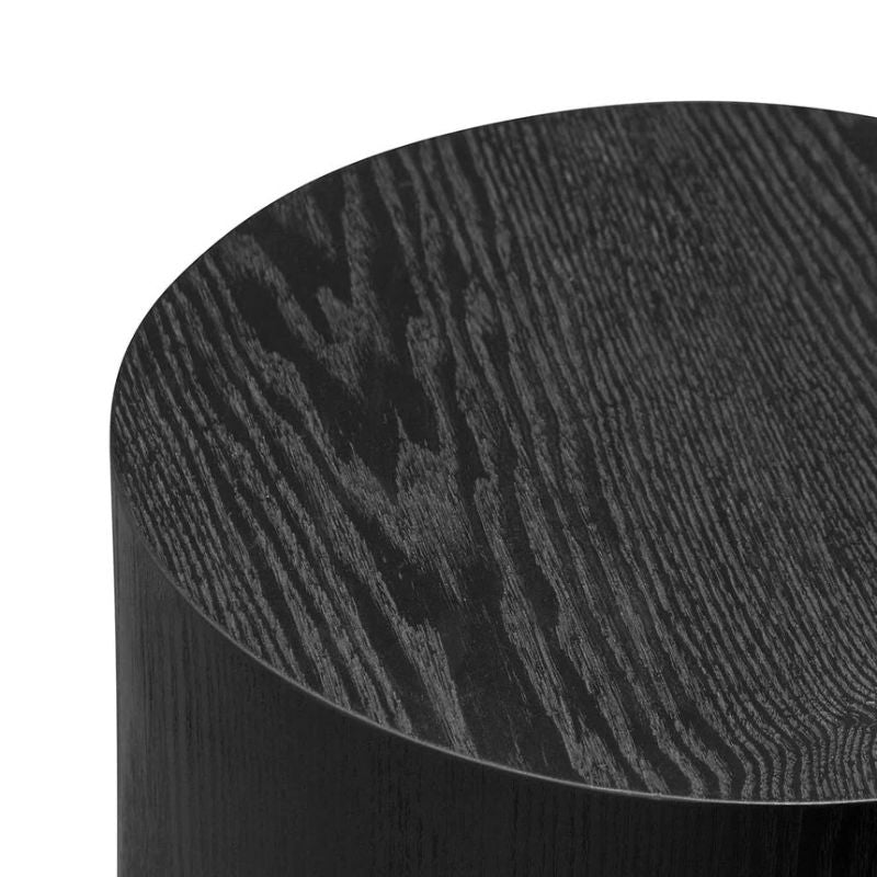 Cherrington Side Table Set Black Wood