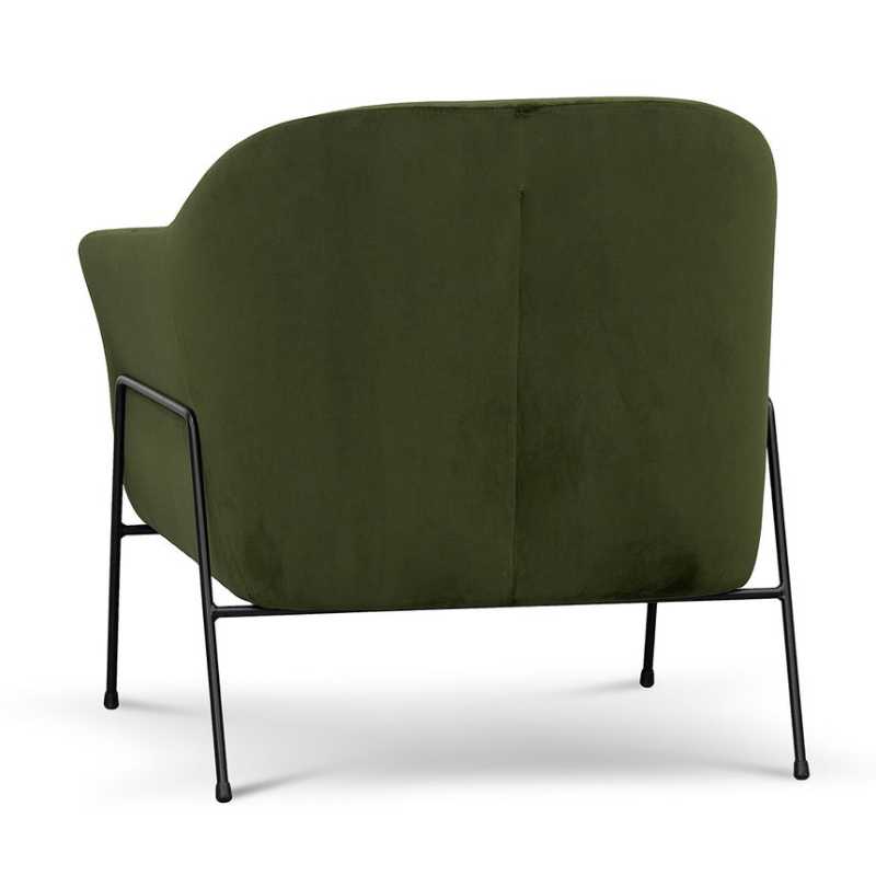 Clarington Fabric Armchair Juniper Green Back Side View