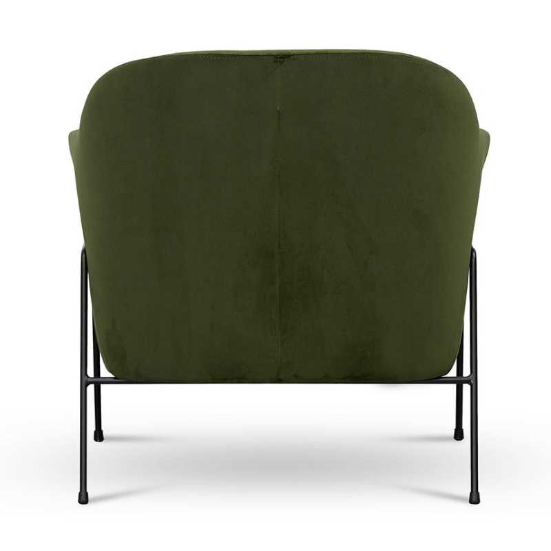 Clarington Fabric Armchair Juniper Green Back Side