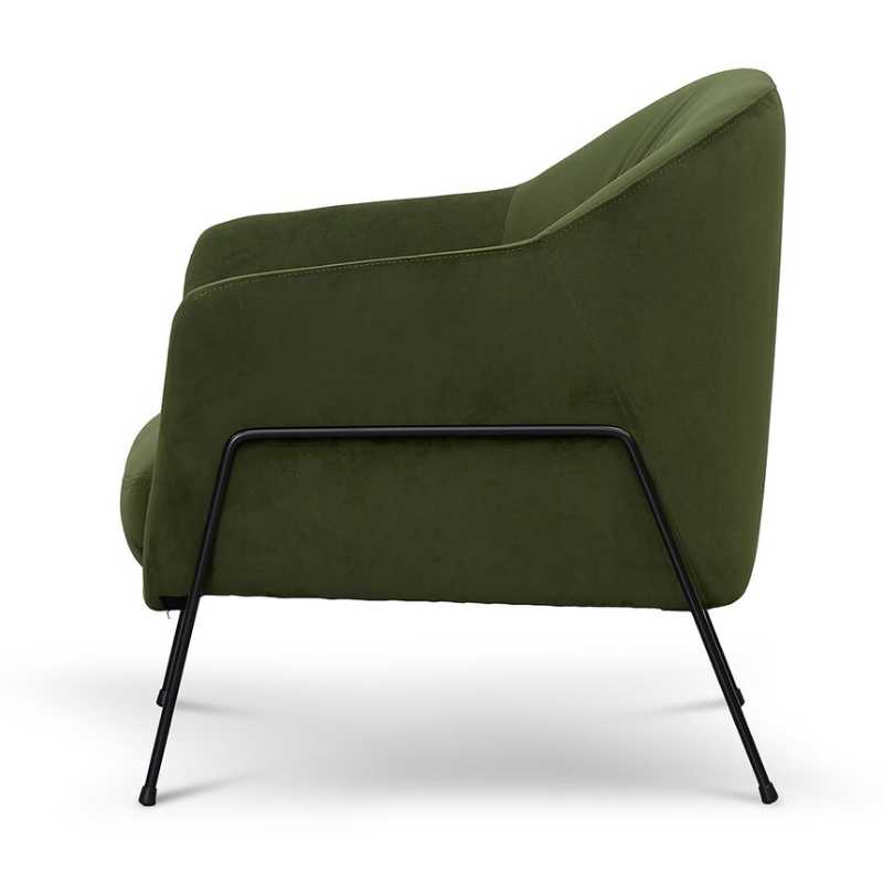 Clarington Fabric Armchair Juniper Green Side View