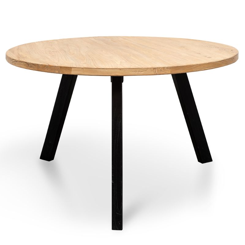 Clarke 125CM Wooden Round Dining Table Front