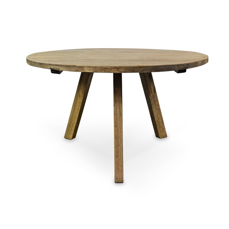 Clarke 125CM Wooden Round Dining Table Natural