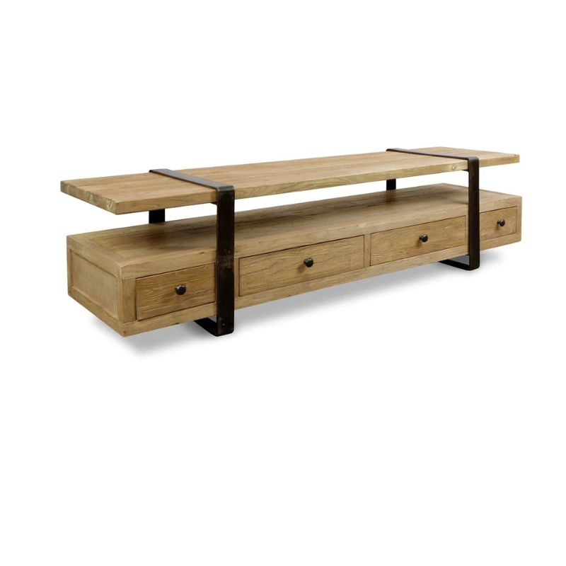 Clearwater 180CM Lowline Tv Entertainment Unit Angle