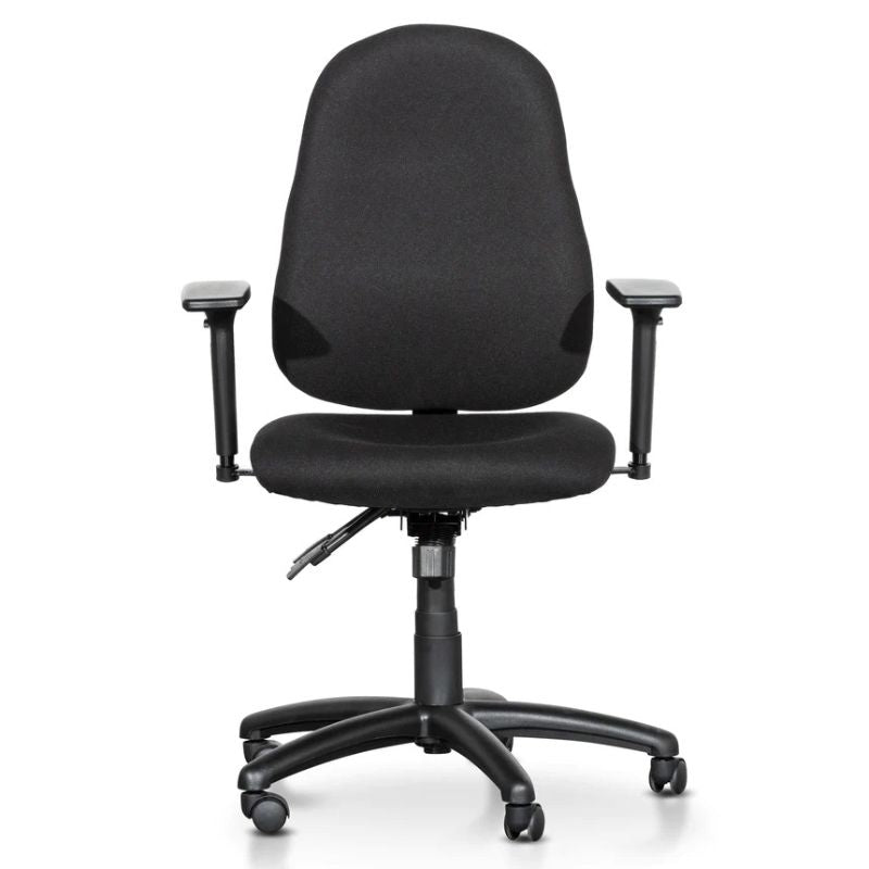 Conroy High Back Fabric Office Chair Black Front