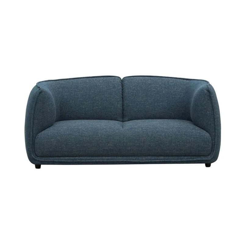 Conway 2 Seater Fabric Sofa Dark Blue Front
