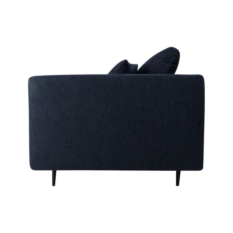 Coretta 4 Seater Fabric Sofa Navy Blue Right Side